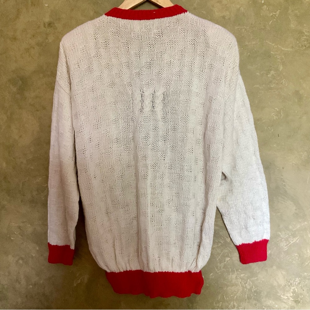 Vintage Marisa Christina Classics Hand Knit Embellished Christmas Cardigan - Picture 6 of 6